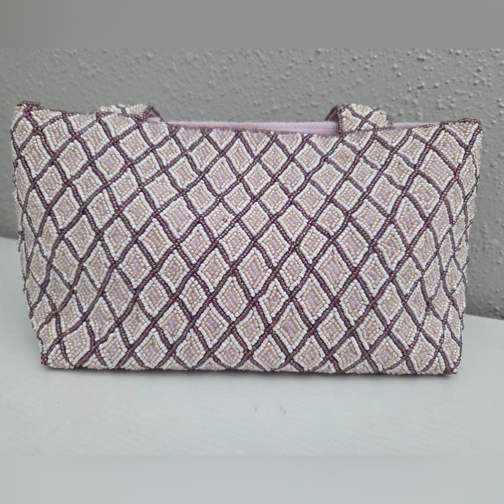 Avon Beaded Diamond Patterned Purse